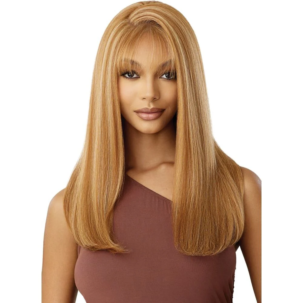 Outre 100% Human Hair Blend 5x5 HD Lace Closure Wig - Natural Yaki 22" - Image 3