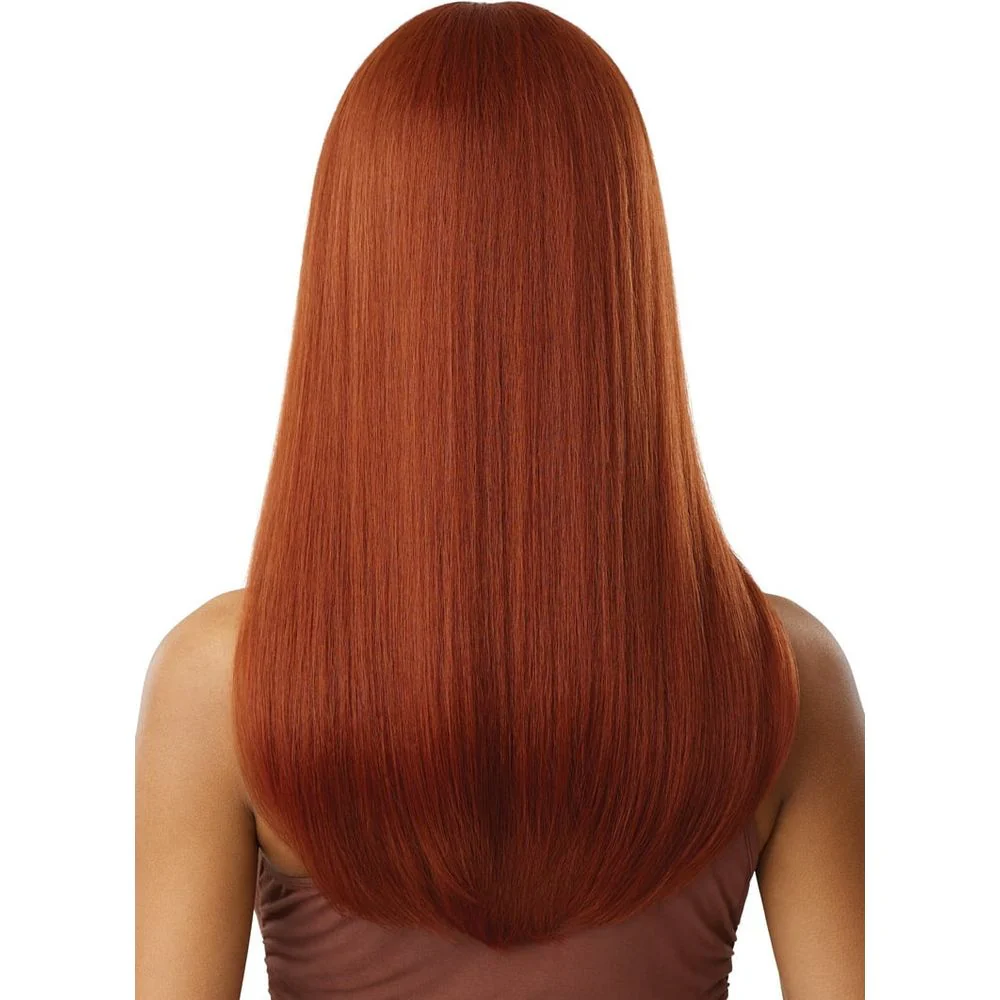 Outre 100% Human Hair Blend 5x5 HD Lace Closure Wig - Natural Yaki 22" - Image 6