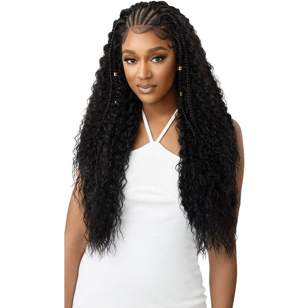 Outre 13x4 HD Synthetic Lace Front Wig - Stitch Braid Ripple Wave 30” - Image 2