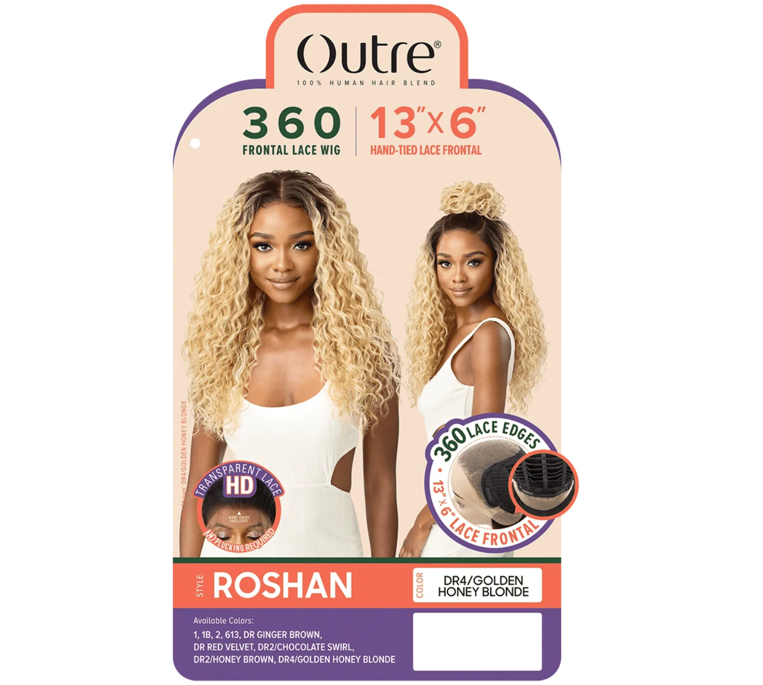 Outre 360 Frontal Lace Wig 13x6 Lace Frontal Human Blended Wig - Roshan - Image 7
