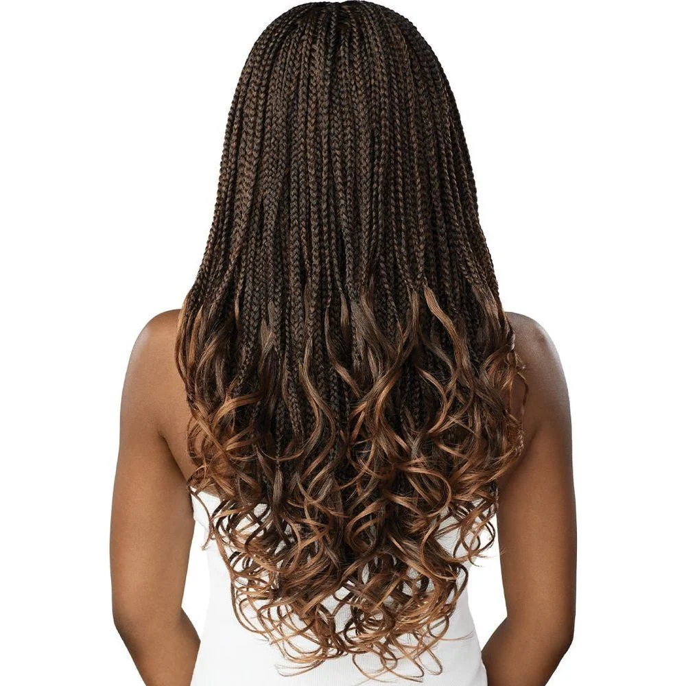 Outre 4x4 HD Lace Front Wig - Middle Part French Curl Box Braids 26β - Image 5