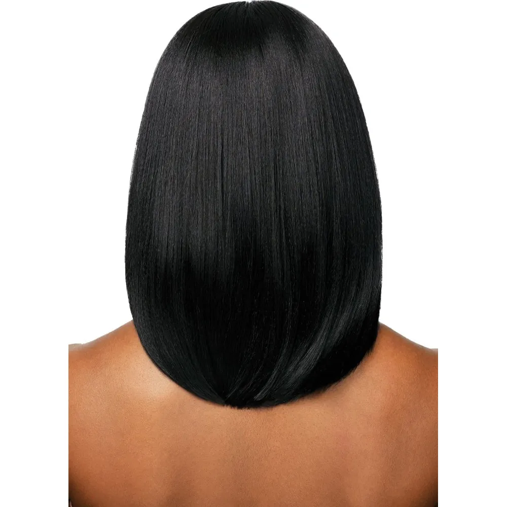 Outre 5x5 Lace Closure Human Hair Blend Wig Natural Yaki 14" - Image 4