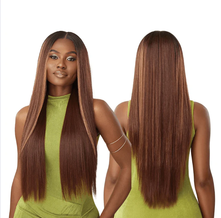 Outre 6x5 Pre-Cut Lace Closure Wig - HHB - Sleek Yaki 30" - Image 2