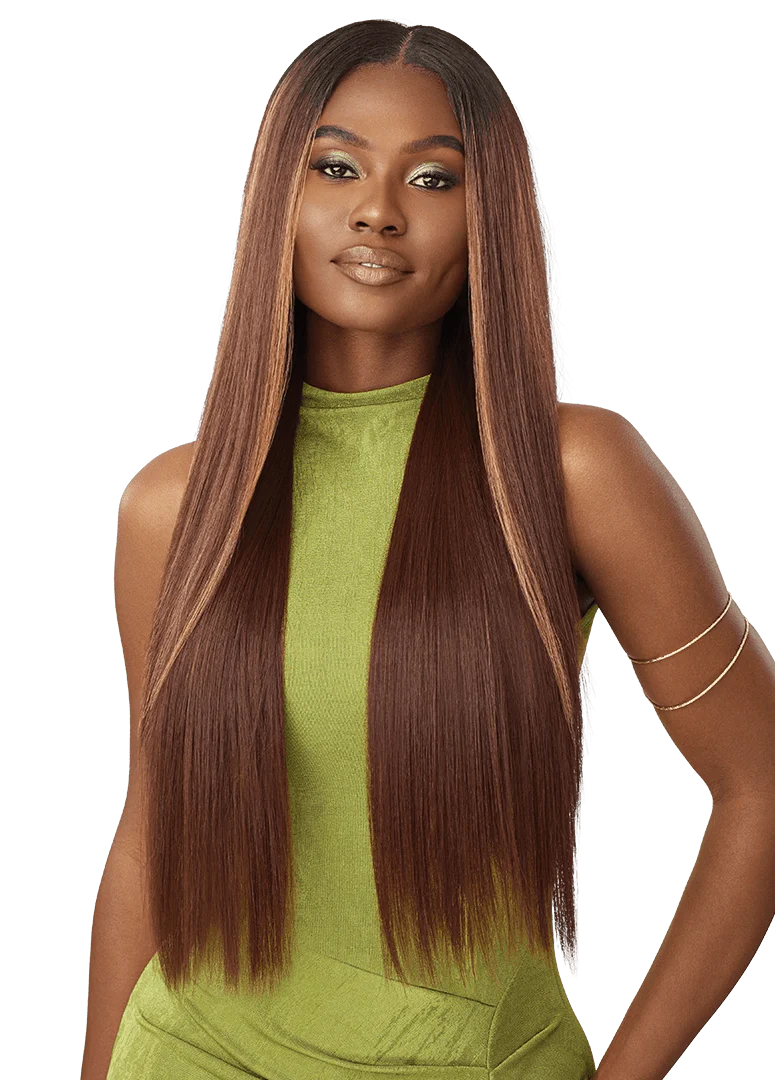 Outre 6x5 Pre-Cut Lace Closure Wig - HHB - Sleek Yaki 30" - Image 3