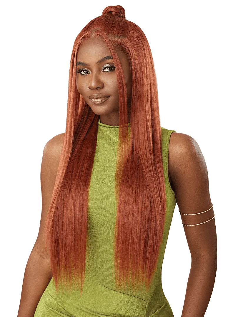 Outre 6x5 Pre-Cut Lace Closure Wig - HHB - Sleek Yaki 30" - Image 5