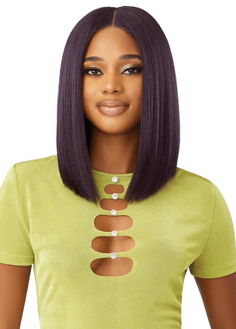 Outre 6x5 Pre-Cut Lace Closure Wig - HHB-Yaki Straight Bob 14" - Image 3