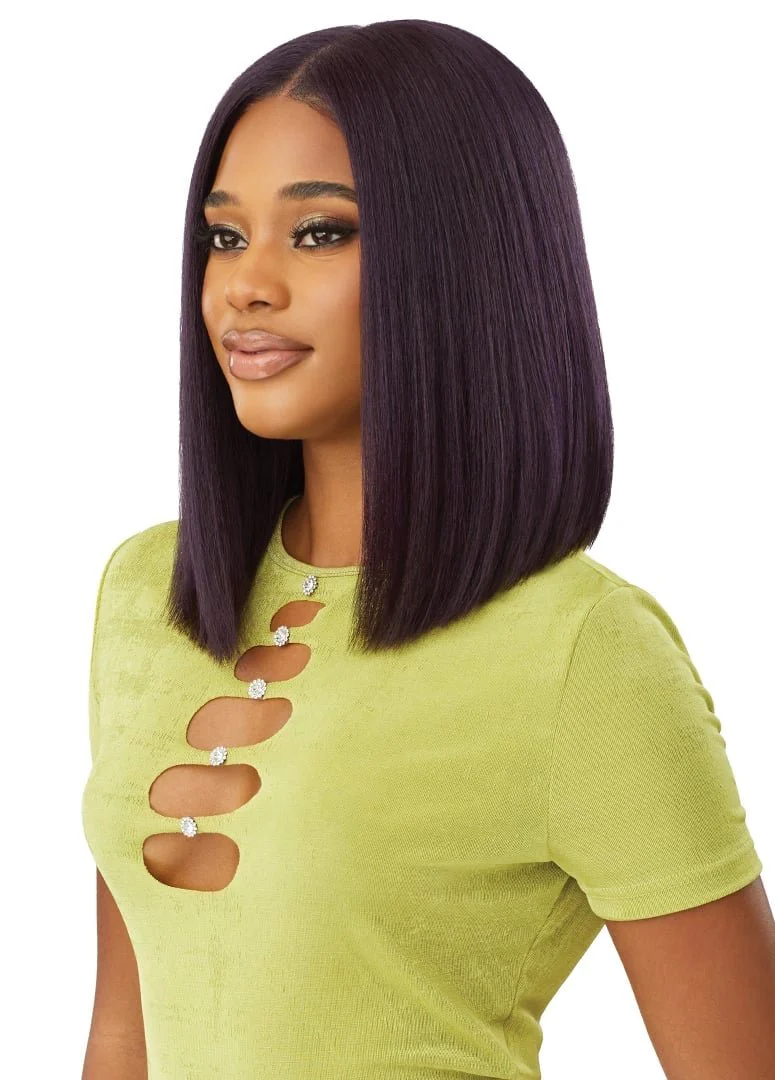 Outre 6x5 Pre-Cut Lace Closure Wig - HHB-Yaki Straight Bob 14" - Image 6