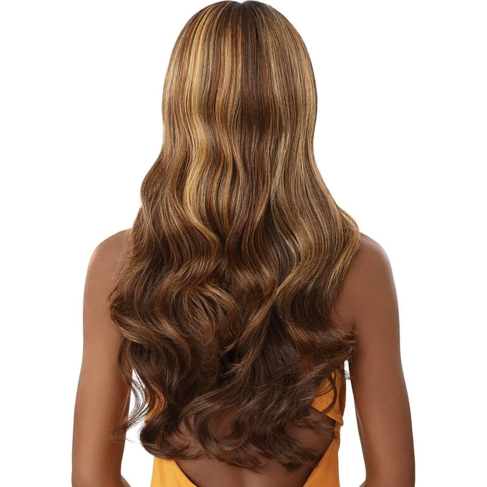 Outre Airtied 100% Fully Hand-Tied Wig Human Hair Blend - Glam Waves 28" - Image 7