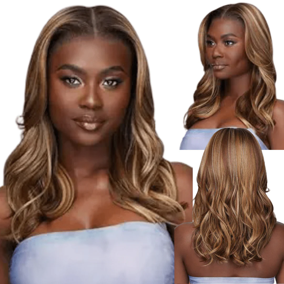 Outre Airtied 100% Fully Hand- Tied Human Hair Blend HD Lace Wig - LOOSE BODY WAVE 18"