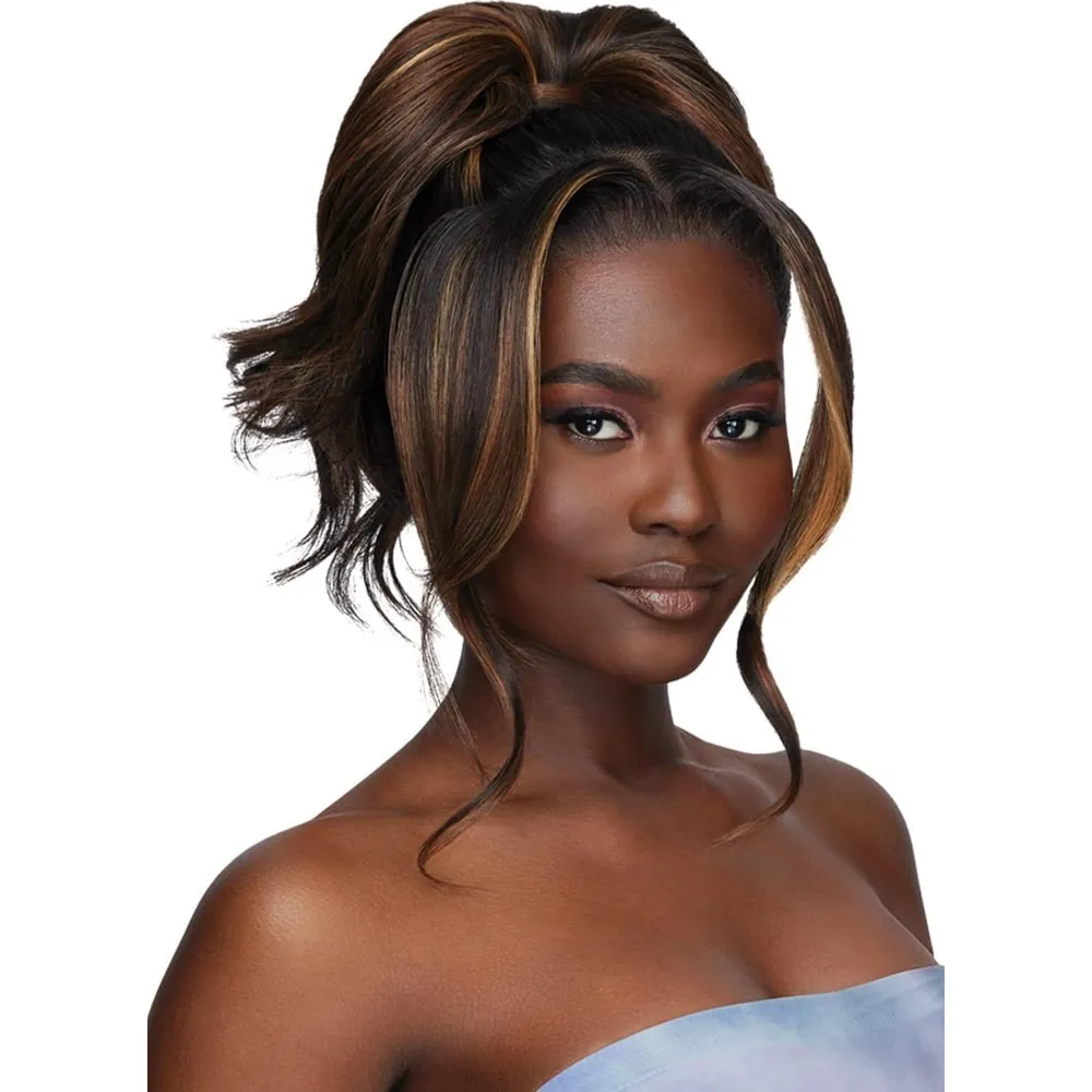 Outre Airtied 100% Fully Hand- Tied Human Hair Blend HD Lace Wig - LOOSE BODY WAVE 18" - Image 5