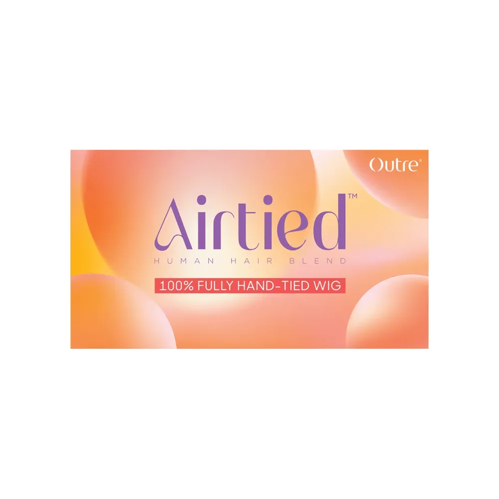 Outre Airtied 100% Fully Hand-Tied Human Hair Blend HD Lace Wig - Loose Deep 12" - Image 9