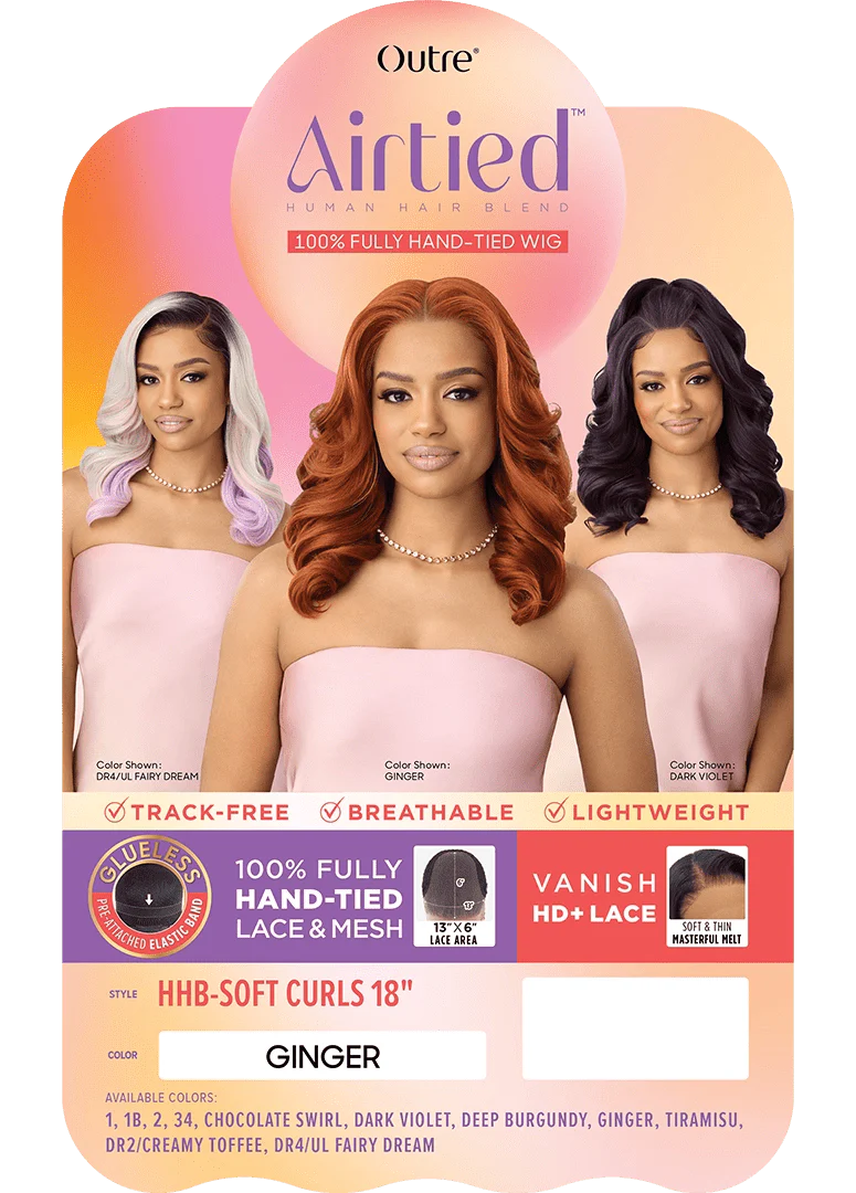 Outre Airtied Human Hair Blend Wig – HHB-Soft Curls 18" - Image 8