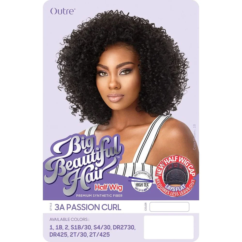 Outre Big Beautiful Hair Synthetic Half Wig - 3A Passion Curl - Image 5