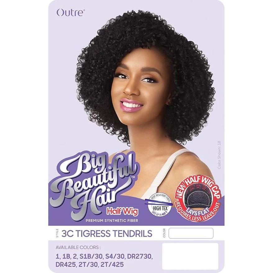 Outre Big Beautiful Hair Half Wig β 3C Tigress Tendrils - Image 5