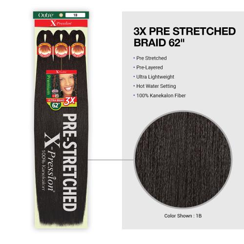 Outre X-Pression 3x Pre-Stretched Braiding Hair 62" - Image 3
