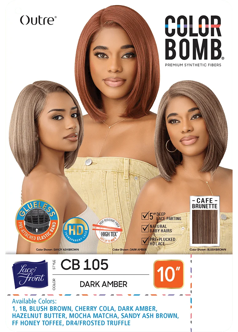 Outre Color Bomb Synthetic Lacefront Wig - CB 105 - Image 9