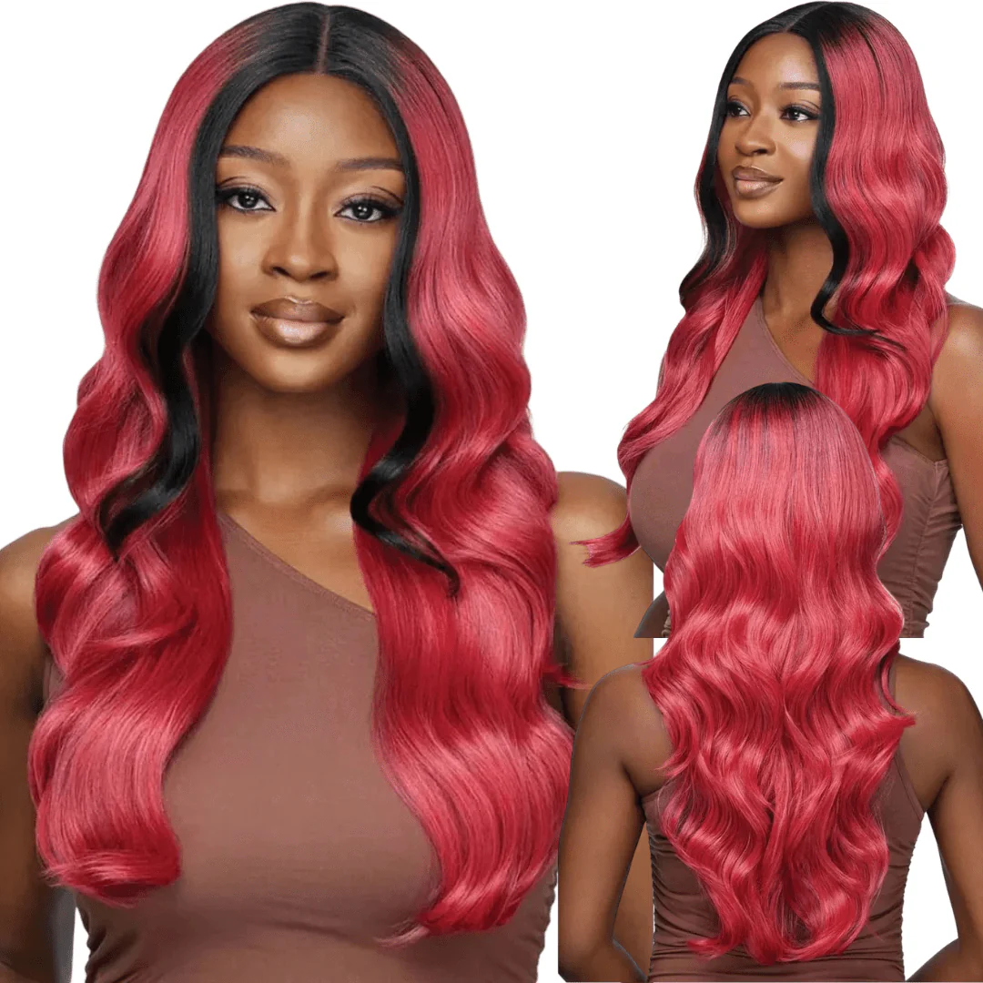 Outre Color Bomb Synthetic Lacefront Wig - Honor