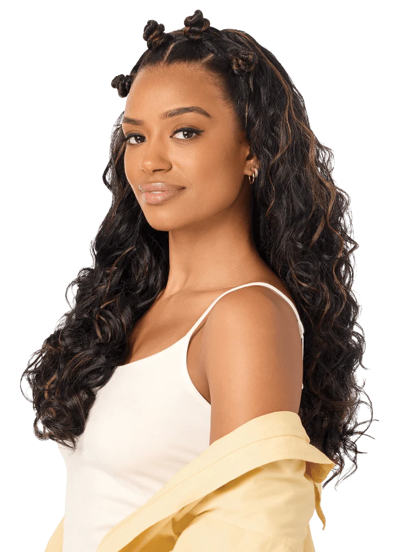 Outre Converti-Cap Synthetic Half Wig - Curl Haven - Image 7