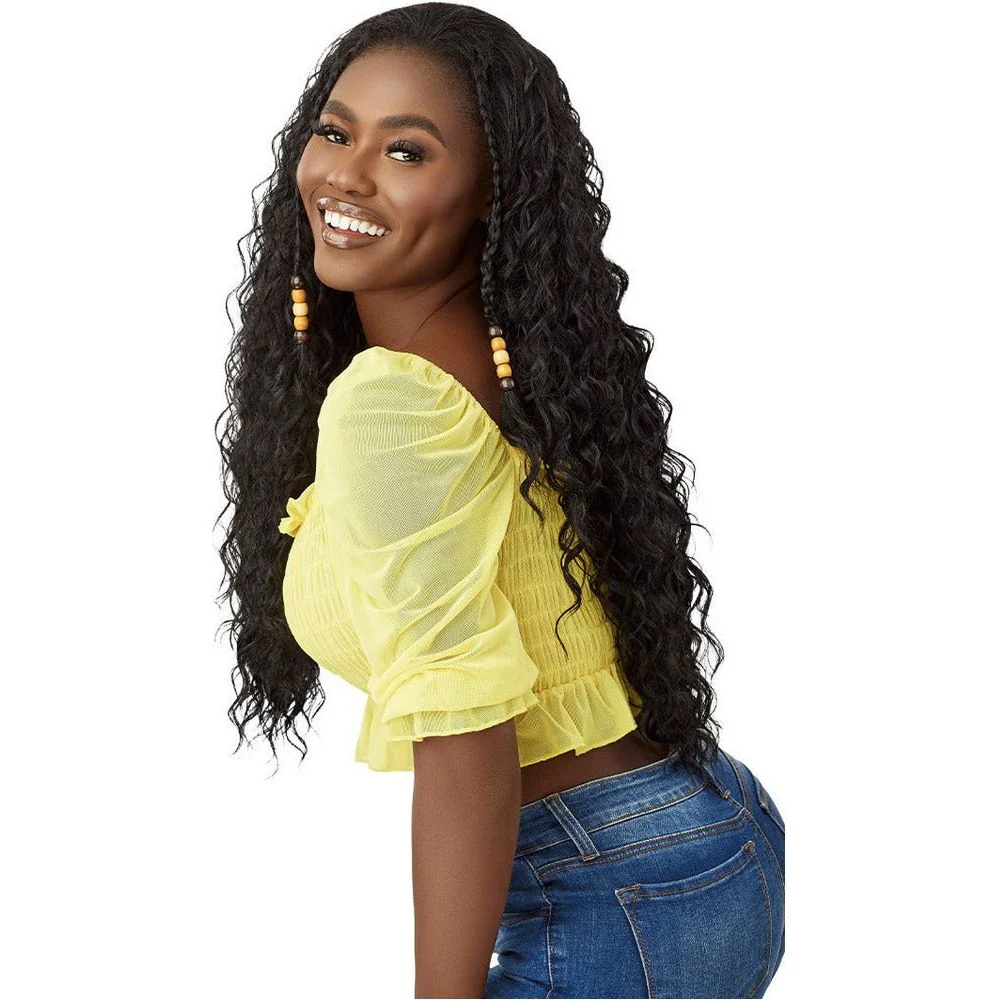 Outre Converti-Cap Synthetic Half Wig - Wet & Wavy Beach Beauty - Image 4
