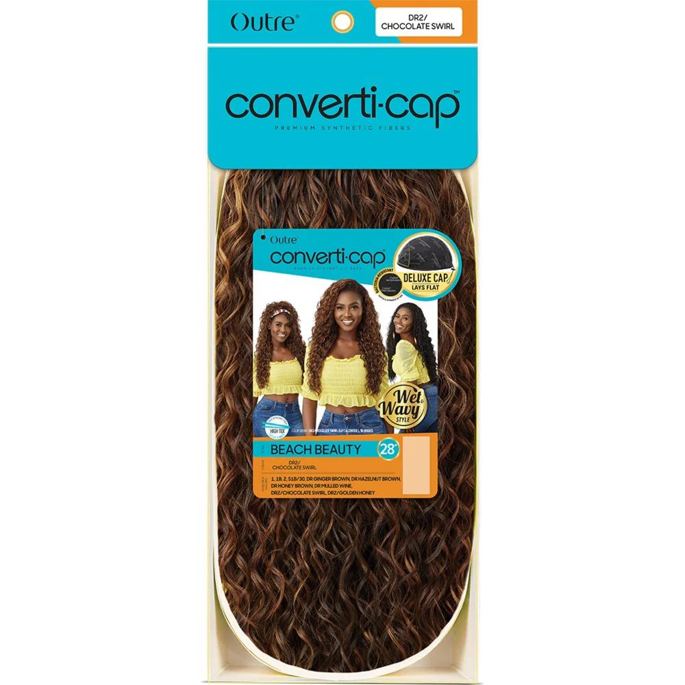 Outre Converti-Cap Synthetic Half Wig - Wet & Wavy Beach Beauty - Image 8