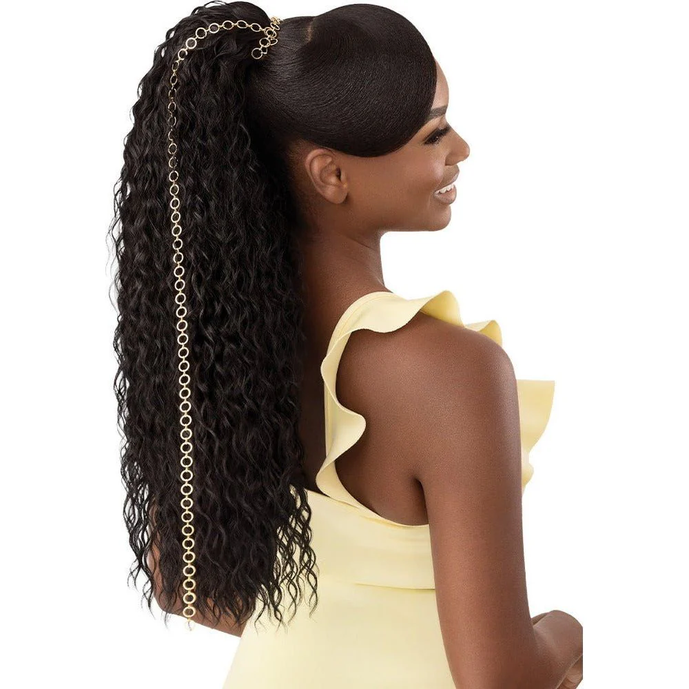 Outre Converti-Cap Synthetic Half Wig - Wet & Wavy Island Curls - Image 4
