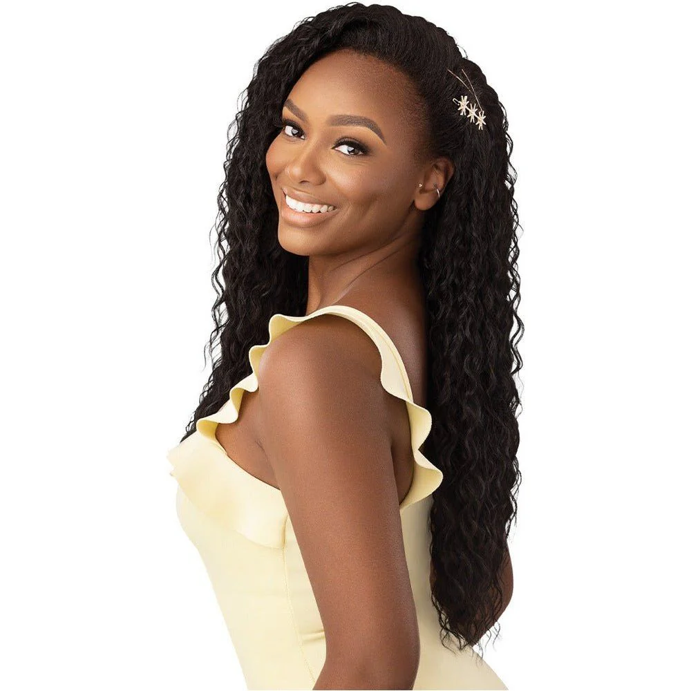 Outre Converti-Cap Synthetic Half Wig - Wet & Wavy Island Curls - Image 5