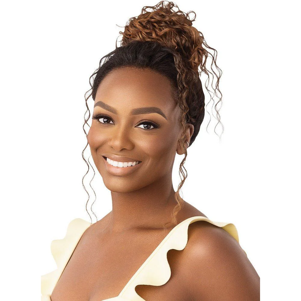 Outre Converti-Cap Synthetic Half Wig - Wet & Wavy Island Curls - Image 7