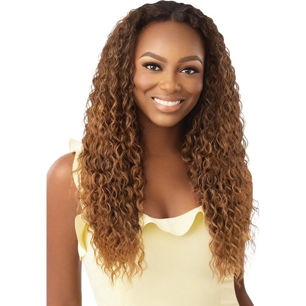 Outre Converti-Cap Synthetic Half Wig - Wet & Wavy Island Curls - Image 8