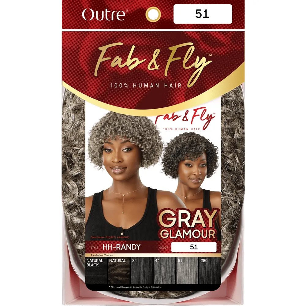 Outre Fab & Fly 100% Unprocessed Human Hair Full Wig - HH Randy - Image 7