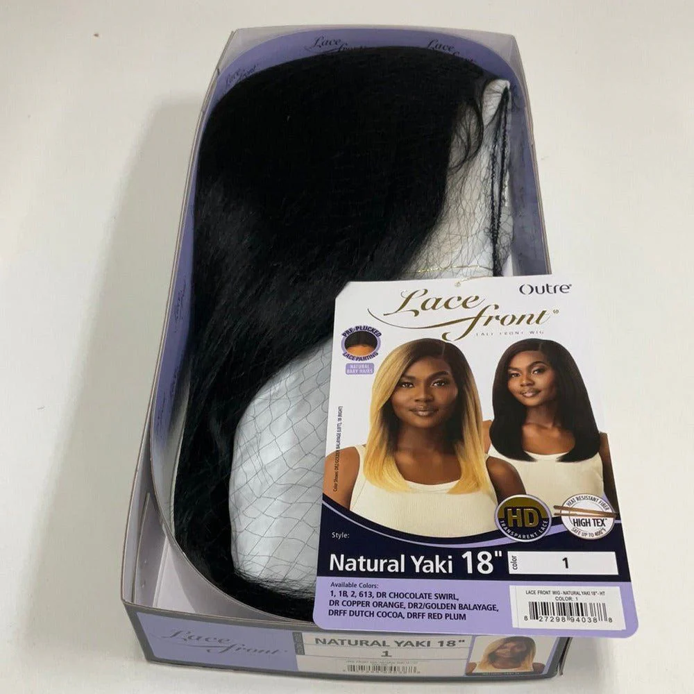 Outre Lace Front HD Synthetic Lace Front Wig - Natural Yaki 18" - Image 10
