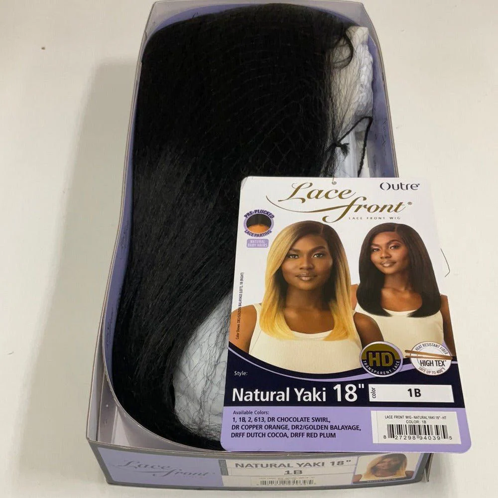 Outre Lace Front HD Synthetic Lace Front Wig - Natural Yaki 18" - Image 11