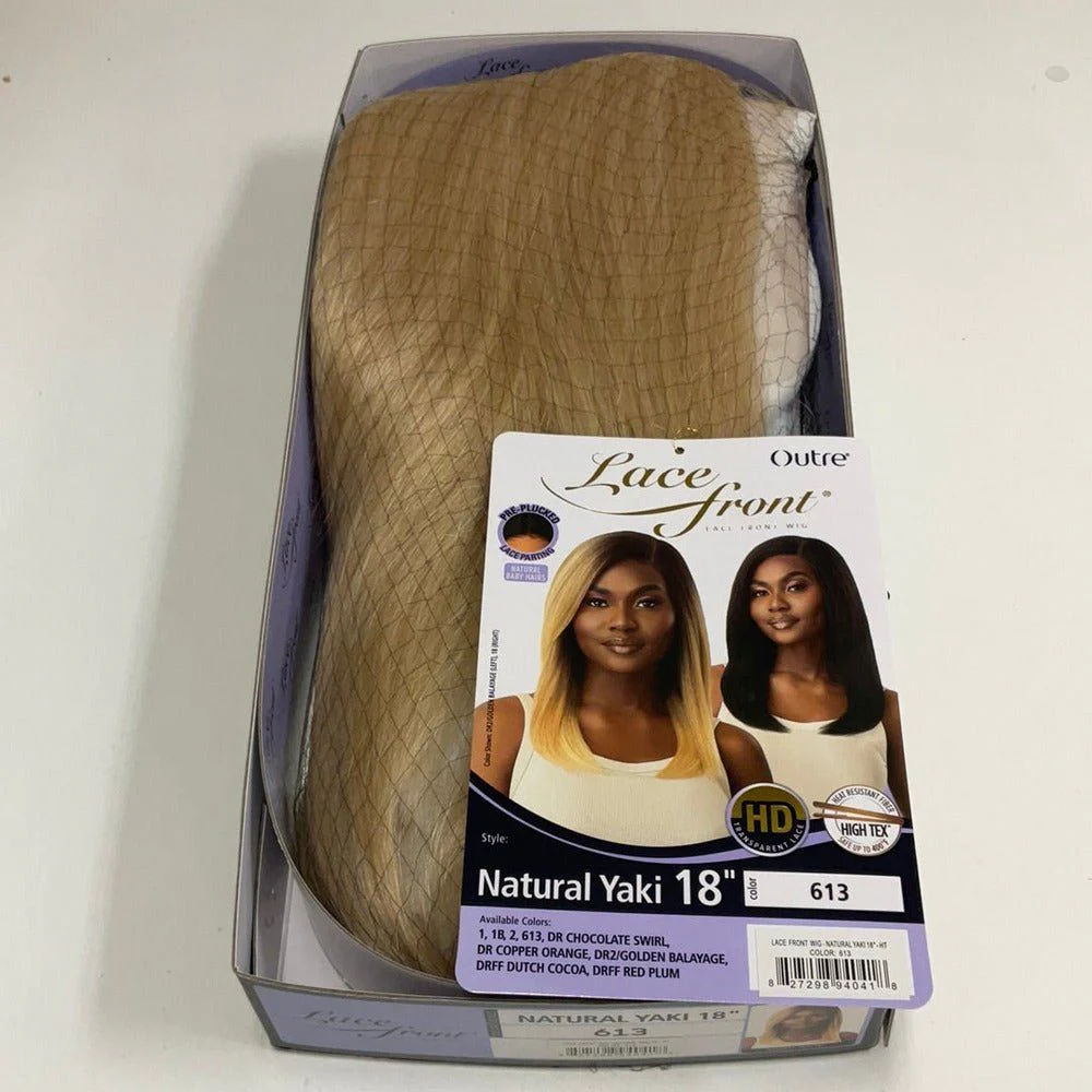 Outre Lace Front HD Synthetic Lace Front Wig - Natural Yaki 18" - Image 6