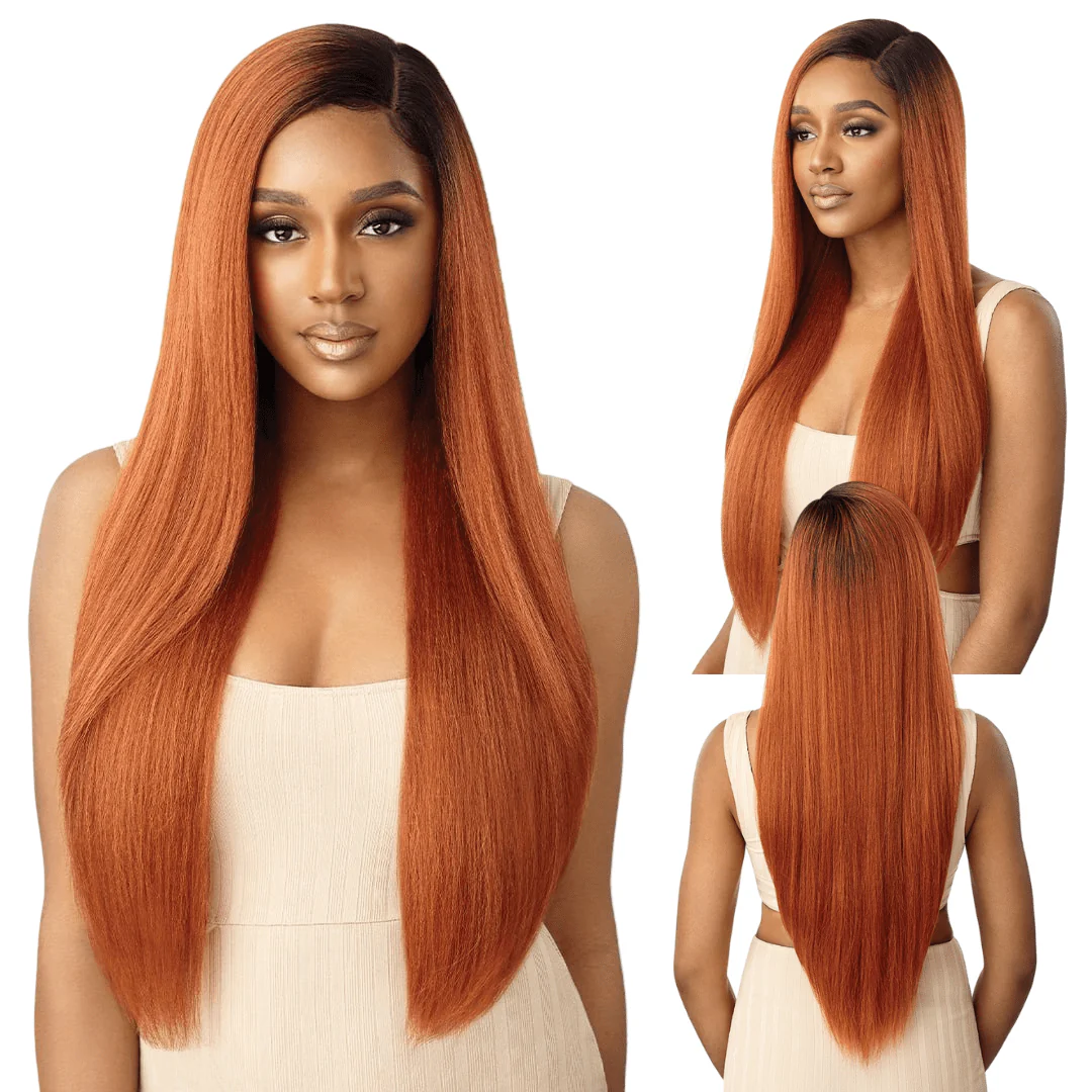 Outre Lace Front Synthetic Lace Wig - Natural Yaki 30"