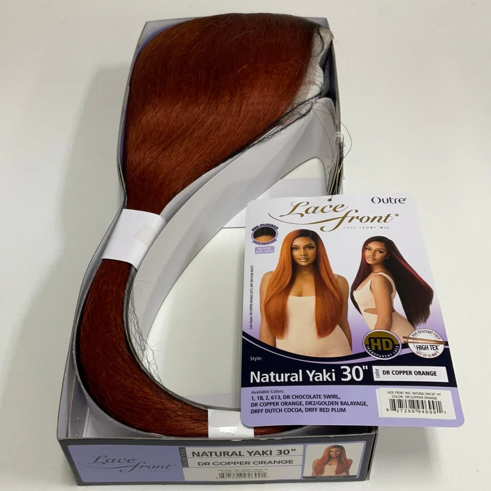 Outre Lace Front Synthetic Lace Wig - Natural Yaki 30" - Image 13