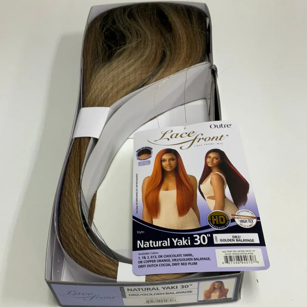Outre Lace Front Synthetic Lace Wig - Natural Yaki 30" - Image 14