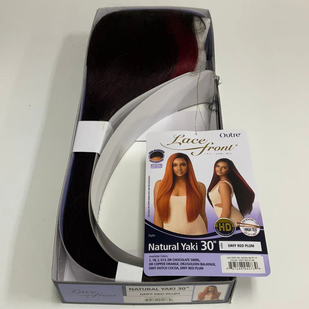 Outre Lace Front Synthetic Lace Wig - Natural Yaki 30" - Image 15