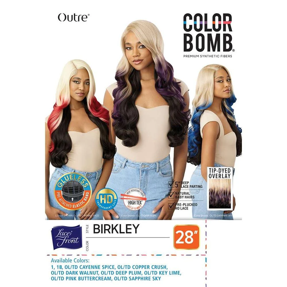 Outre Color Bomb Synthetic Lace Front Wig - Birkley - Image 7