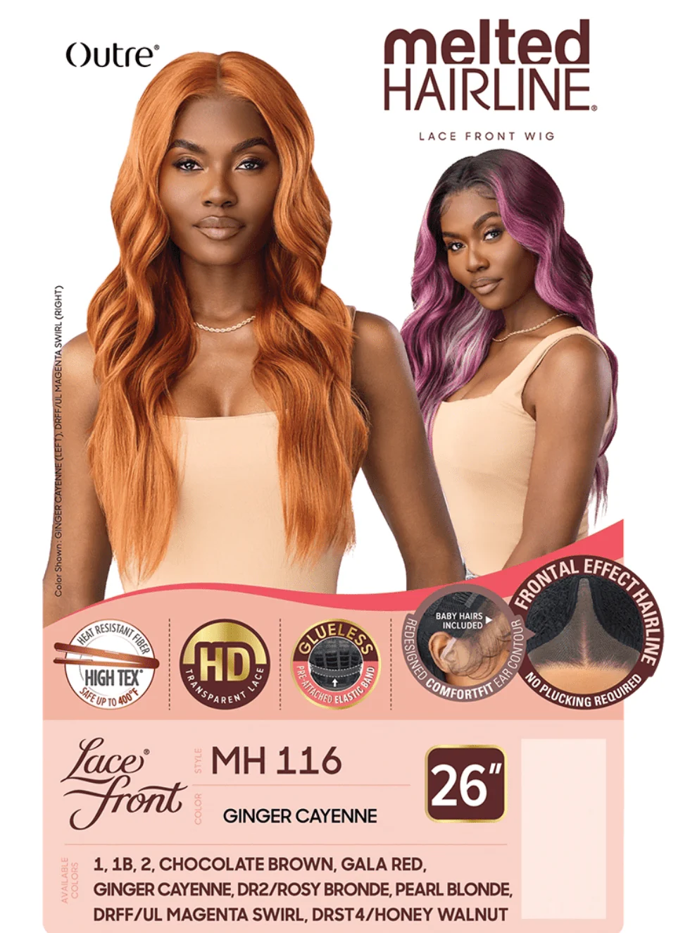 Outre Melted Hairline Synthetic HD Lace Front Wig – MH 116 - Image 7