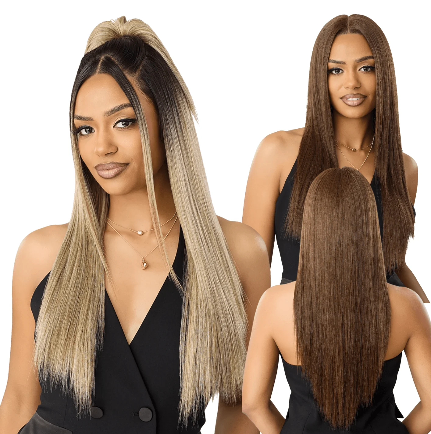Outre NueBlend Perfect Hairline 13x6 Lace Frontal Wig β HHB Straight 26"