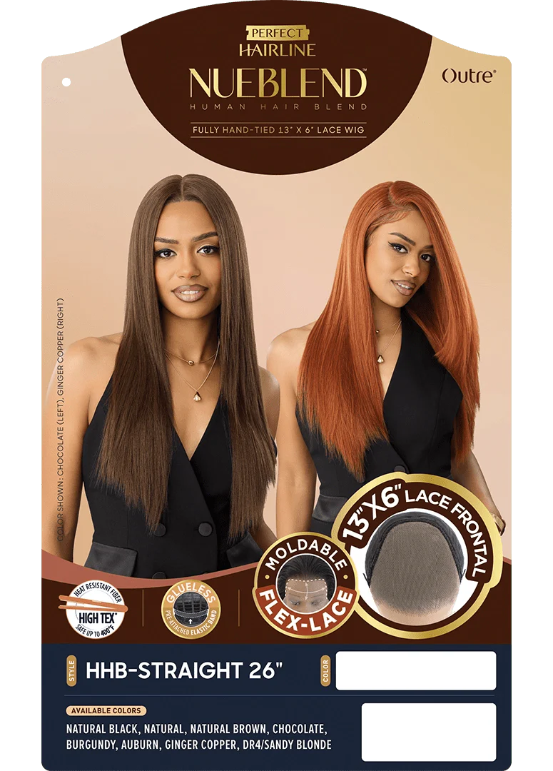 Outre NueBlend Perfect Hairline 13x6 Lace Frontal Wig β HHB Straight 26" - Image 7