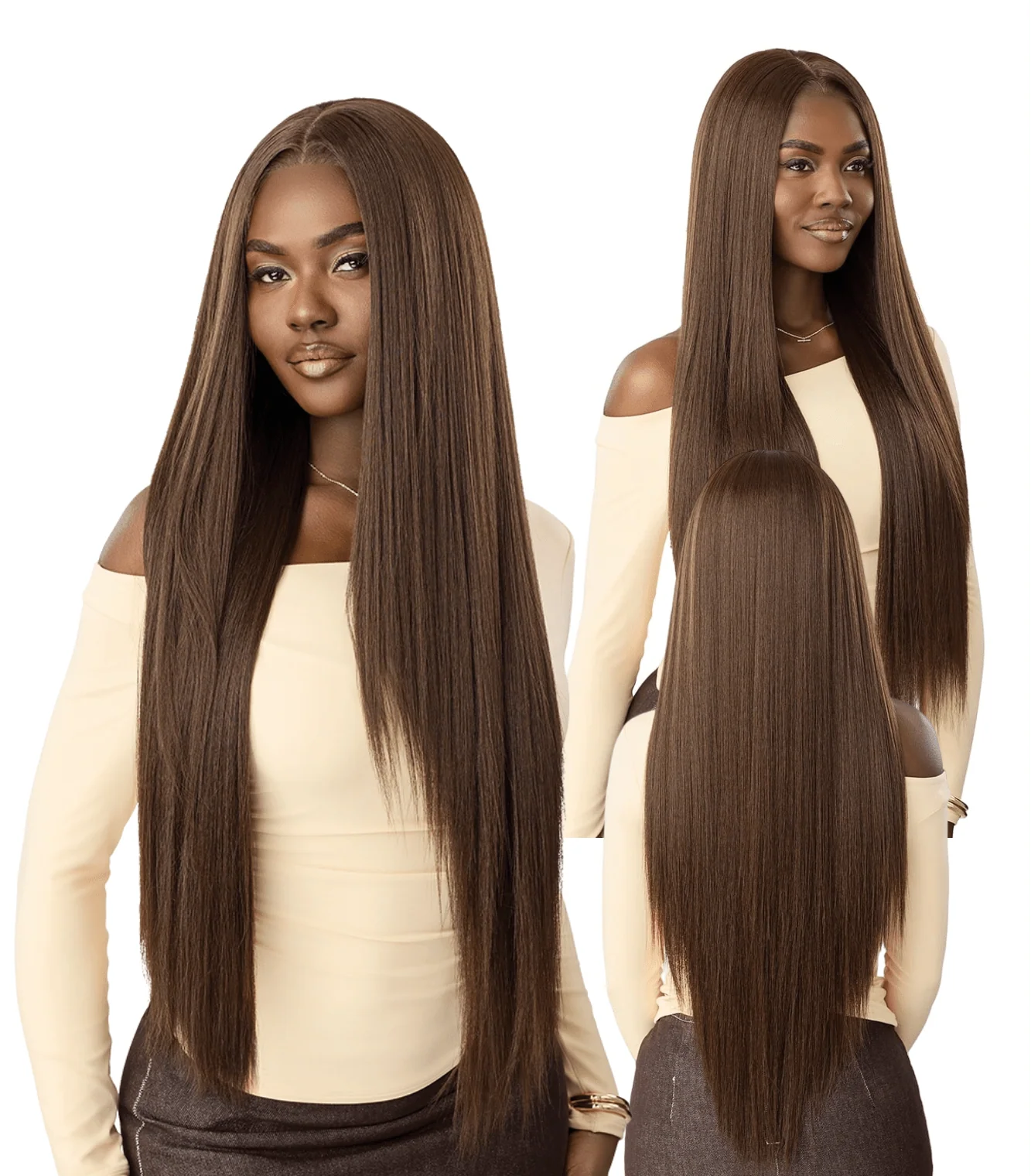 Outre NueBlend Perfect Hairline 13x6 Lace Frontal Wig β HHB Straight 34"