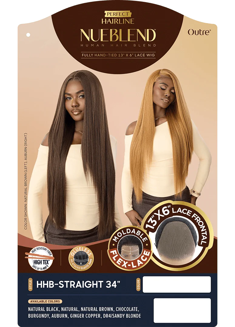 Outre NueBlend Perfect Hairline 13x6 Lace Frontal Wig β HHB Straight 34" - Image 7