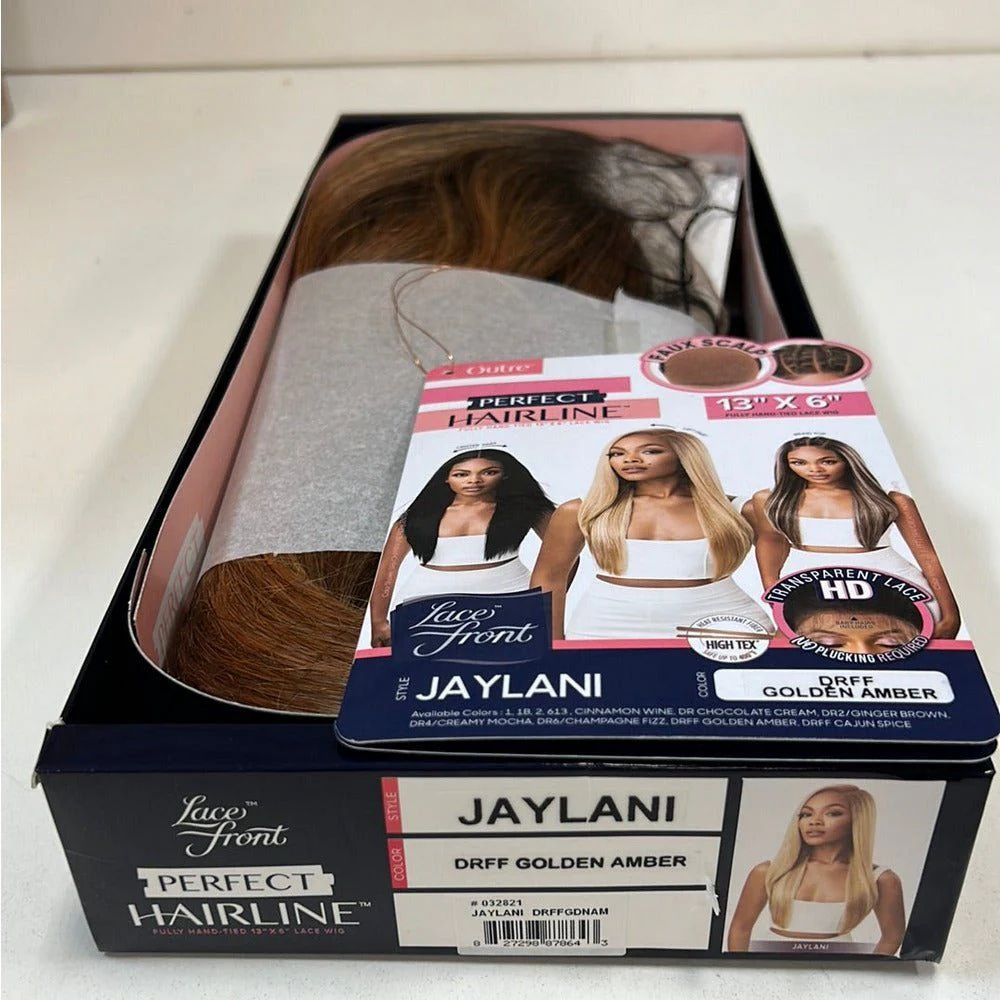 Outre Perfect Hairline 13x6 Faux Scalp HD Synthetic Lace Front Wig - Jaylani - Image 15