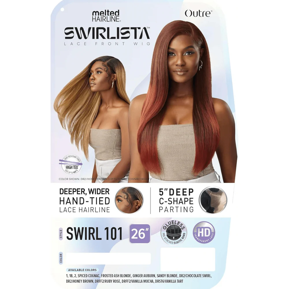 Outre Melted Hairline Swirlista HD Synthetic Lace Front Wig - Swirl 101 - Image 8