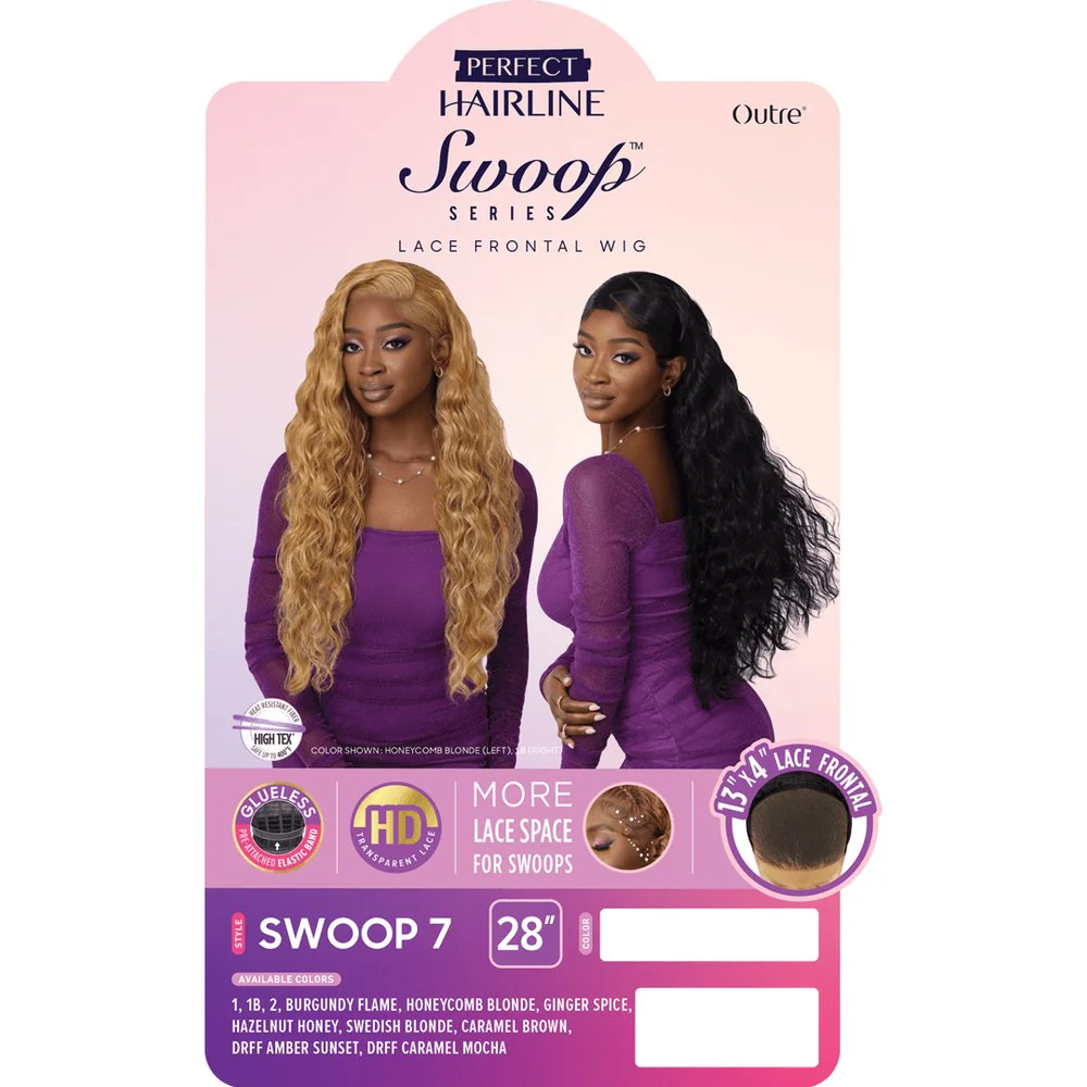 Outre Perfect Hairline Swoop Series 13x4 Synthetic HD Lace Front Wig - Swoop 7 - Image 6