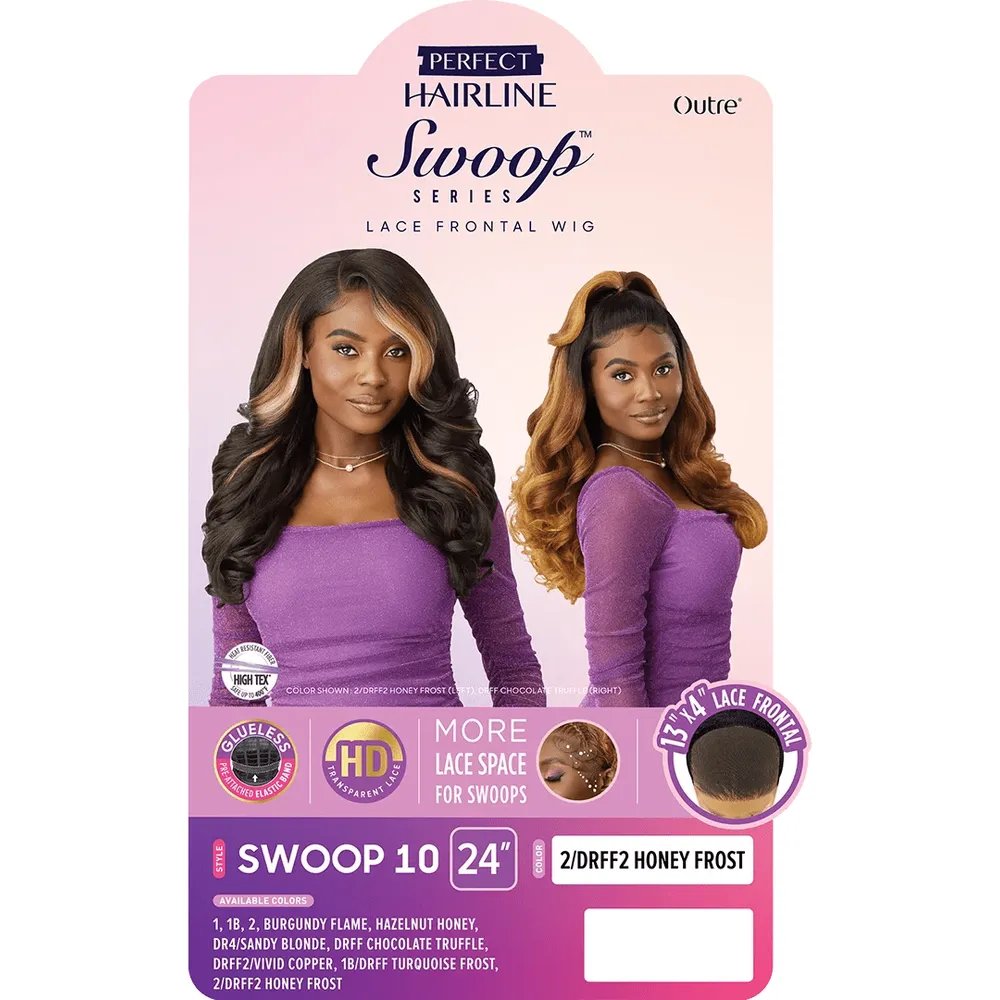 Outre Perfect Hairline Swoop Series 13x4 Synthetic HD Lace Front Wig - Swoop 10 - Image 7