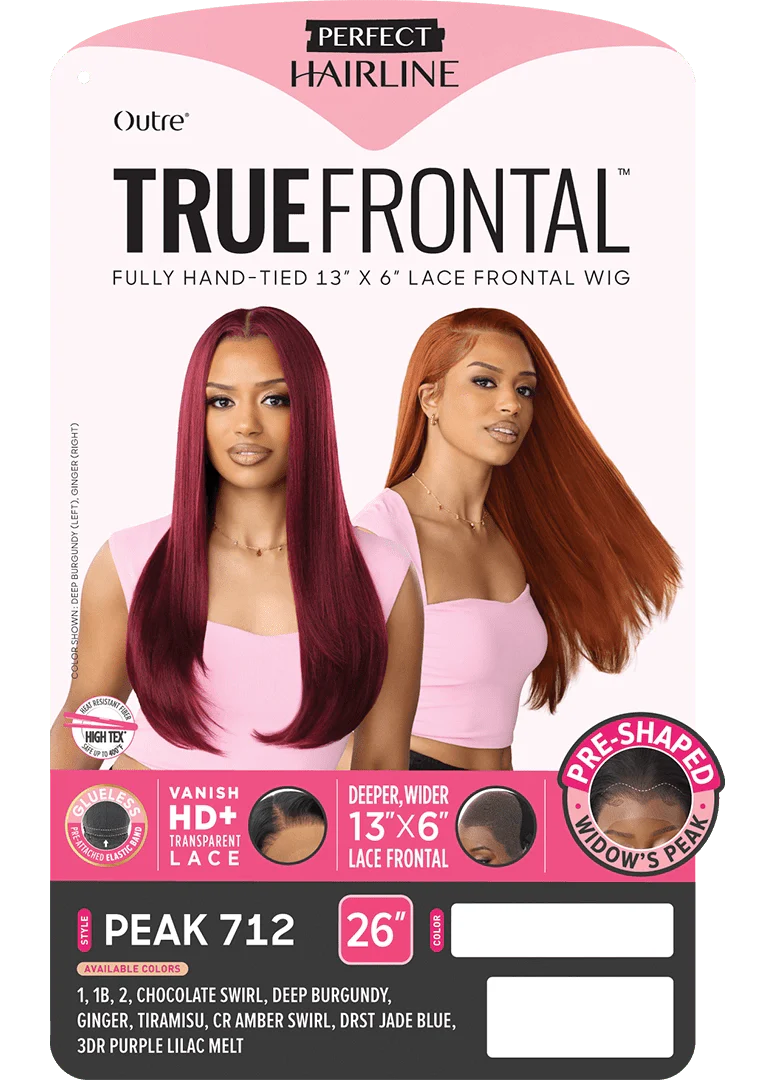 Outre Perfect Hairline True Frontal 13x6 HD Lace Front Wig - Peak 712 - Image 8