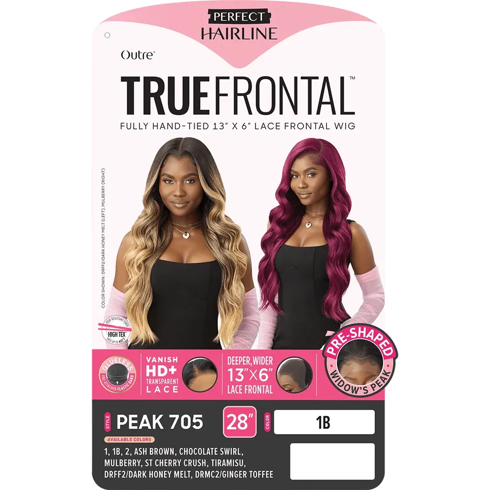 Outre Perfect Hairline True Frontal 13x6 HD Lace Front Wig - Peak 705 - Image 7