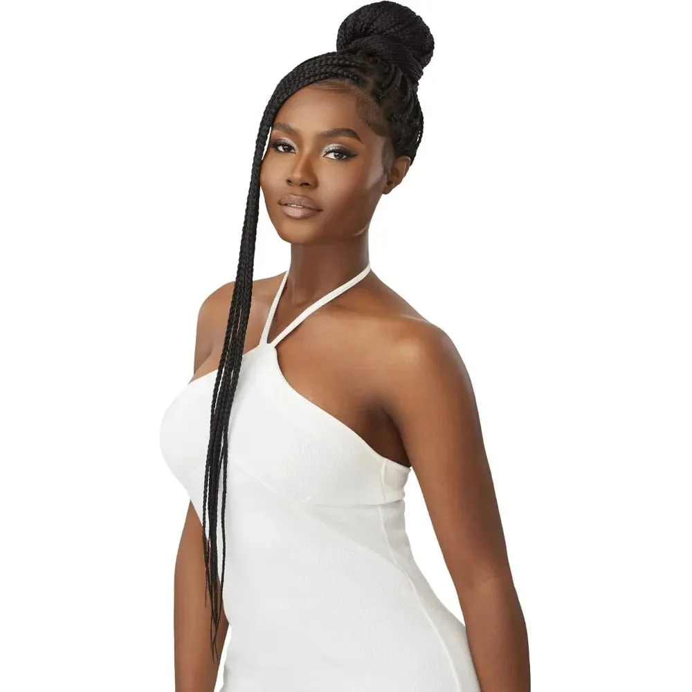 Outre Pre-Braided Fully Hand-Tied Whole Lace Wig Knotless Box Braids 36" - Image 5