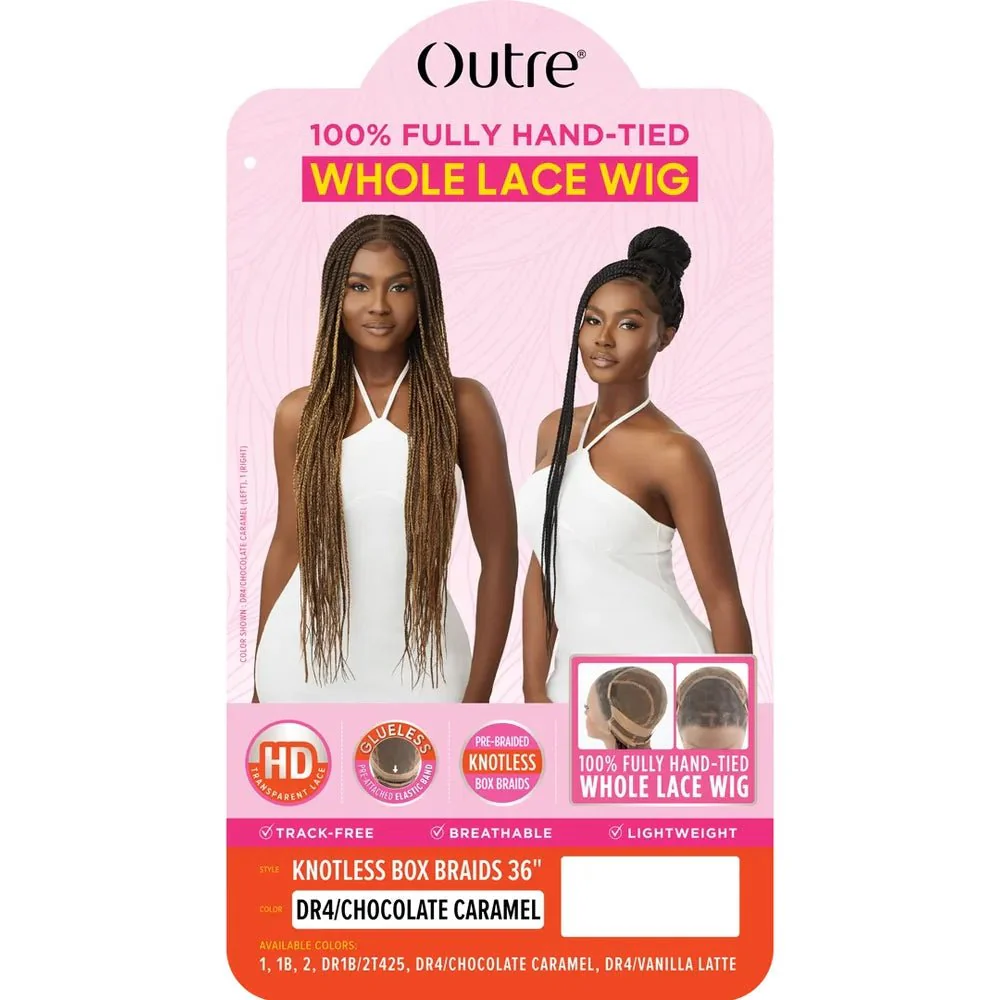 Outre Pre-Braided Fully Hand-Tied Whole Lace Wig Knotless Box Braids 36" - Image 6